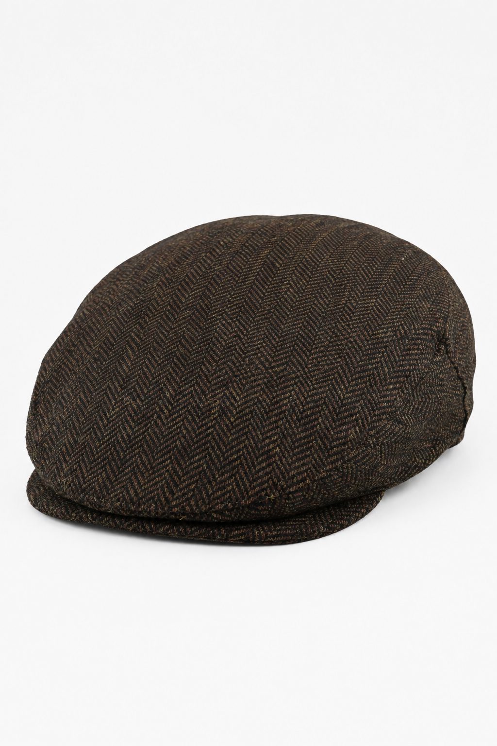 Gorra plana para hombre de lana con estampado de espiga y tweed marrón, estilo clásico de los años 20, unisex, Del Boy