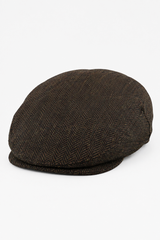 Gorra plana para hombre de lana con estampado de espiga y tweed marrón, estilo clásico de los años 20, unisex, Del Boy