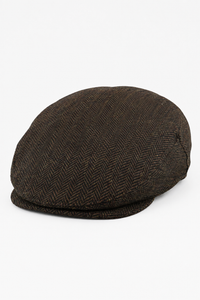 Gorra plana para hombre de lana con estampado de espiga y tweed marrón, estilo clásico de los años 20, unisex, Del Boy