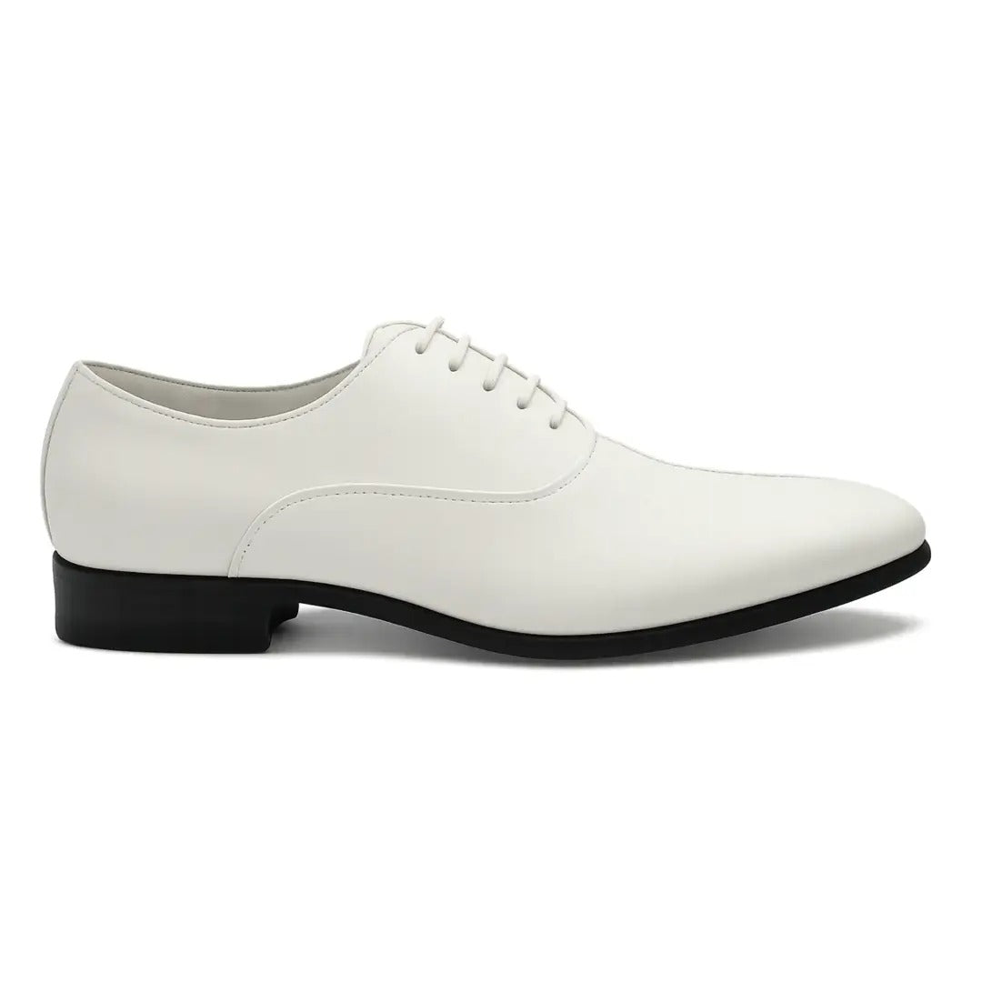 Zapatos Oxford formales de hombre de piel sintética charol.