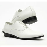 Zapatos Oxford formales de hombre de piel sintética charol.