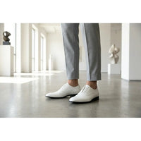 Zapatos Oxford formales de hombre de piel sintética charol.