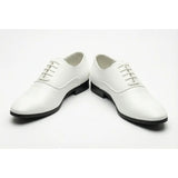 Zapatos Oxford formales de hombre de piel sintética charol.