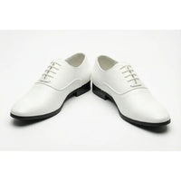 Zapatos Oxford formales de hombre de piel sintética charol.