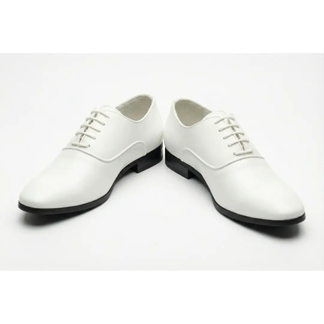 Zapatos Oxford formales de hombre de piel sintética charol.