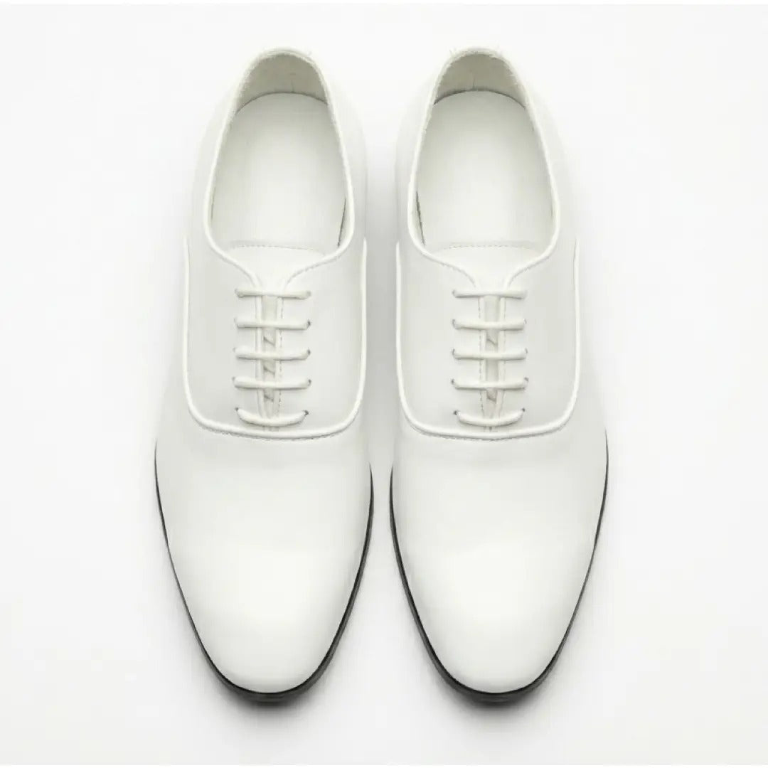 Zapatos Oxford formales de hombre de piel sintética charol.