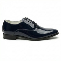Zapatos Oxford formales de hombre de piel sintética charol.