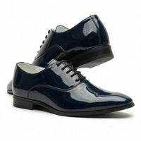 Zapatos Oxford formales de hombre de piel sintética charol.