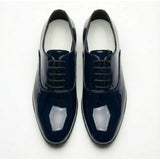 Zapatos Oxford formales de hombre de piel sintética charol.