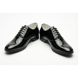 Zapatos Oxford formales de hombre de piel sintética charol.