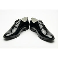 Zapatos Oxford formales de hombre de piel sintética charol.