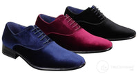 Zapatos formales de terciopelo para hombre