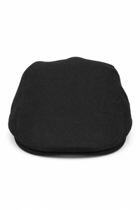 Gorra plana negra de hombre estilo abuelo Baker, 8 paneles, tweed, estilo vintage clásico elegante informal de los años 20.