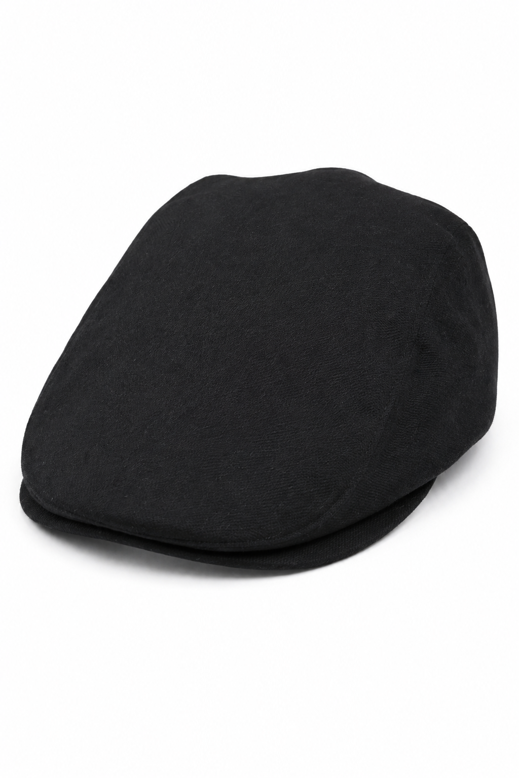 Gorra plana negra de hombre estilo abuelo Baker, 8 paneles, tweed, estilo vintage clásico elegante informal de los años 20.