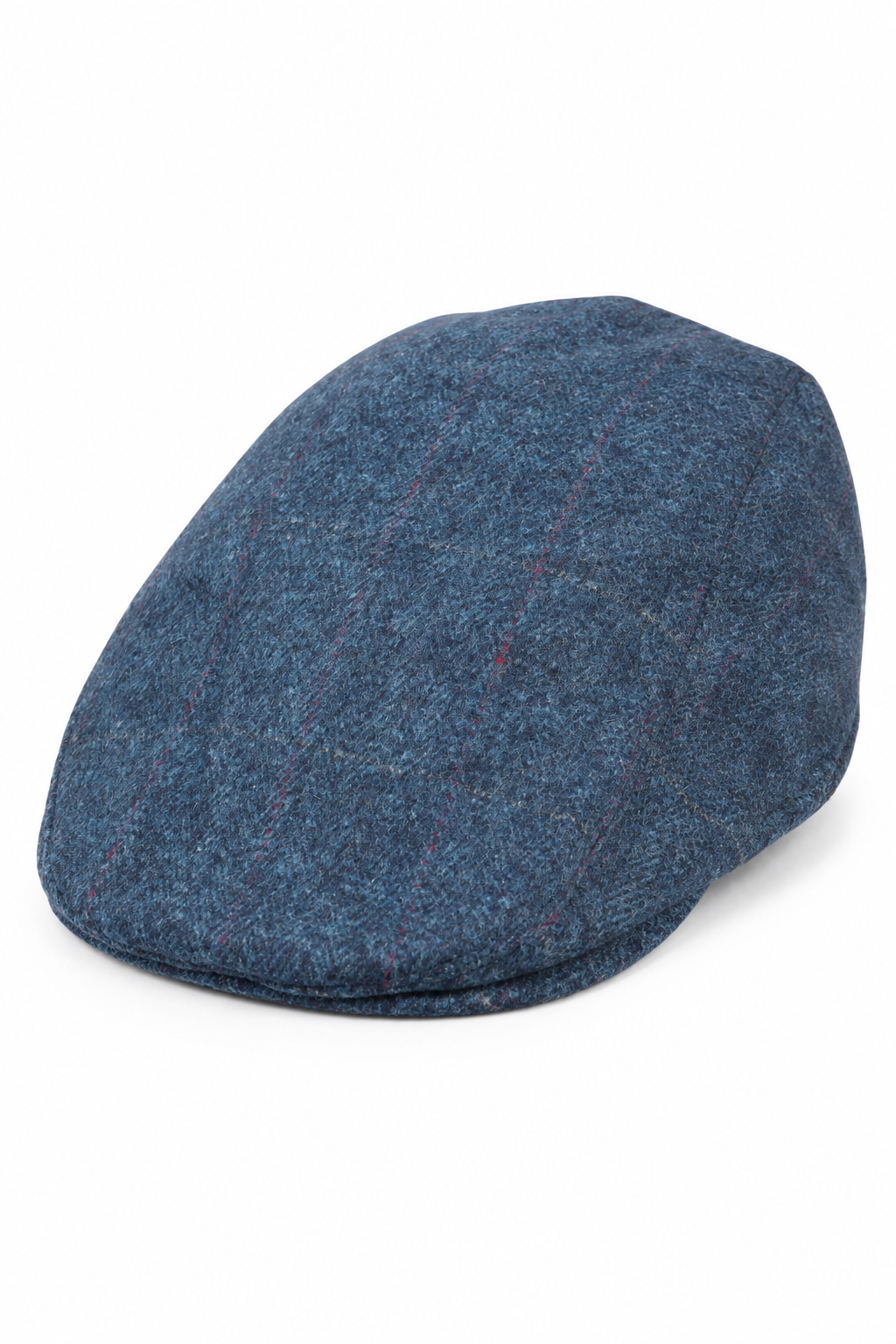 Gorra plana azul de hombre estilo abuelo Baker, 8 paneles, tweed, estilo vintage clásico elegante informal de los años 20.