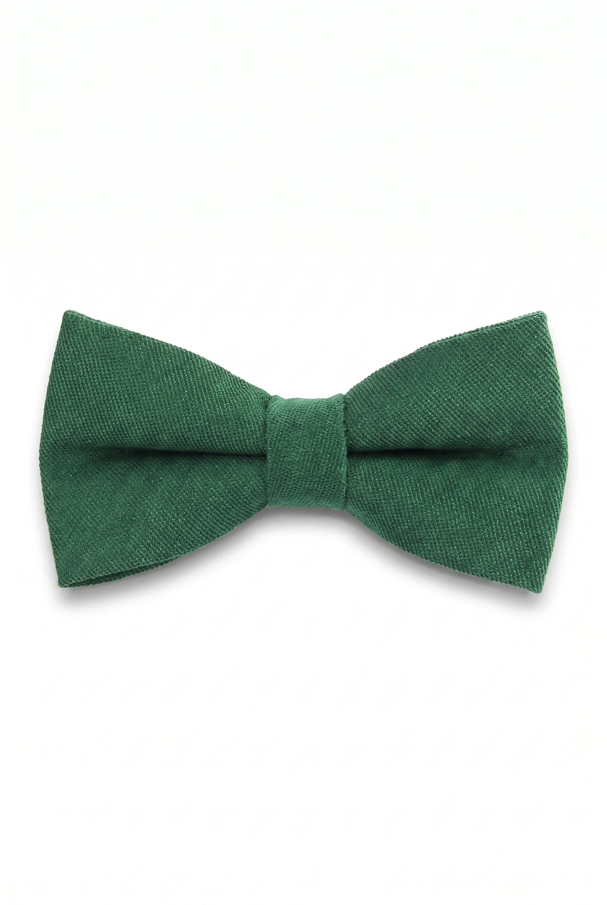 Pajarita verde de doble capa para hombre