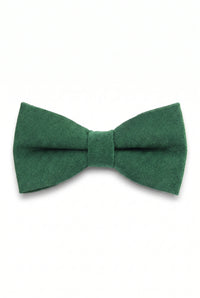 Pajarita verde de doble capa para hombre