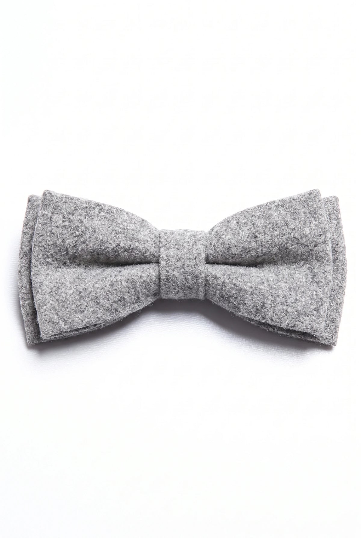 Pajarita de tweed gris para hombre