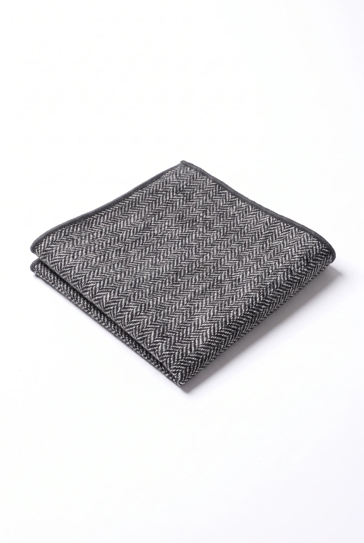 Pañuelo de bolsillo de tweed gris para hombre