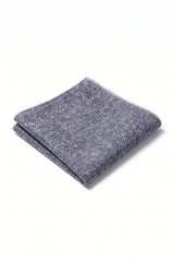 Pañuelo de bolsillo para hombre de mezcla de lana y tweed gris.