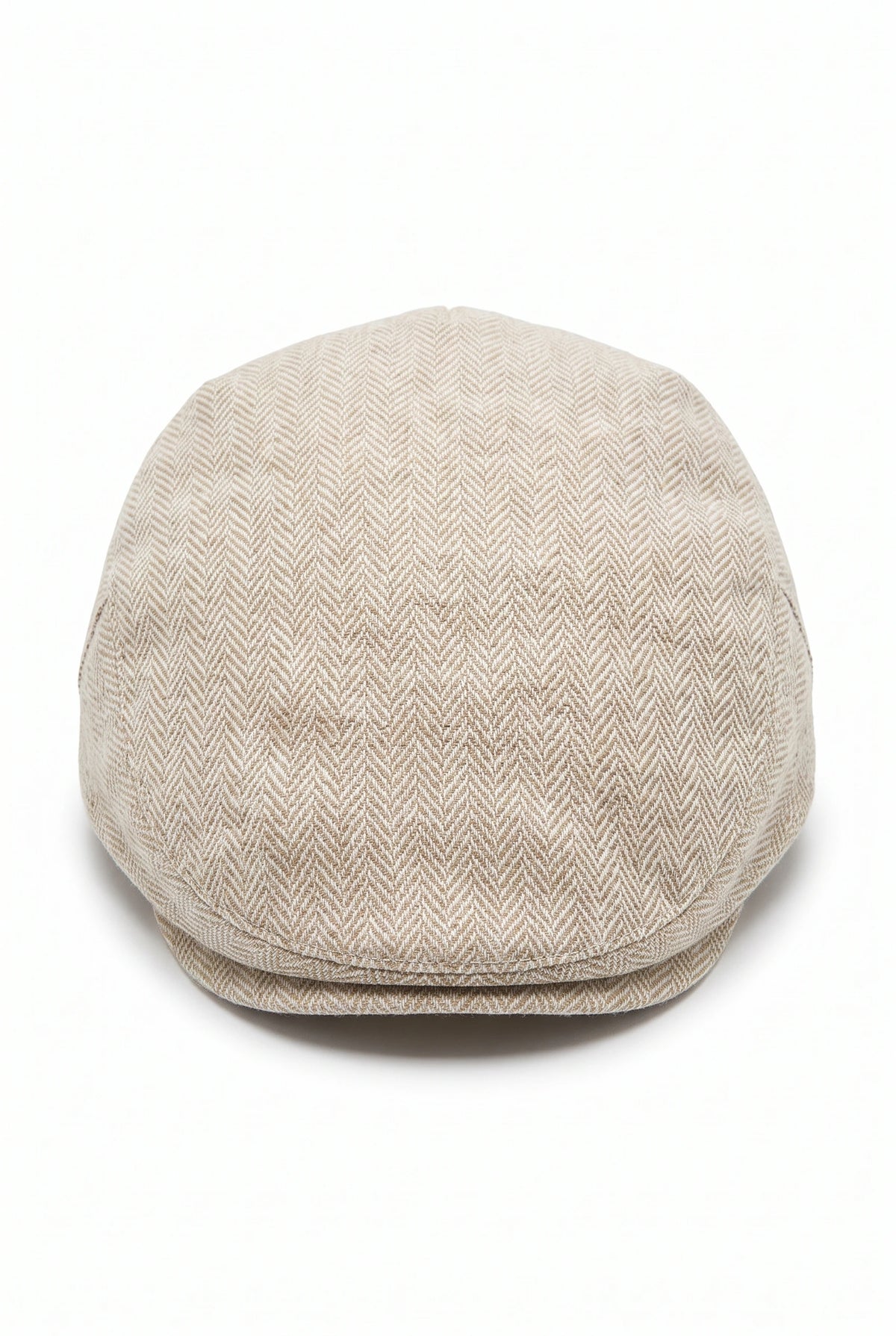 Gorra plana clásica beige para hombre