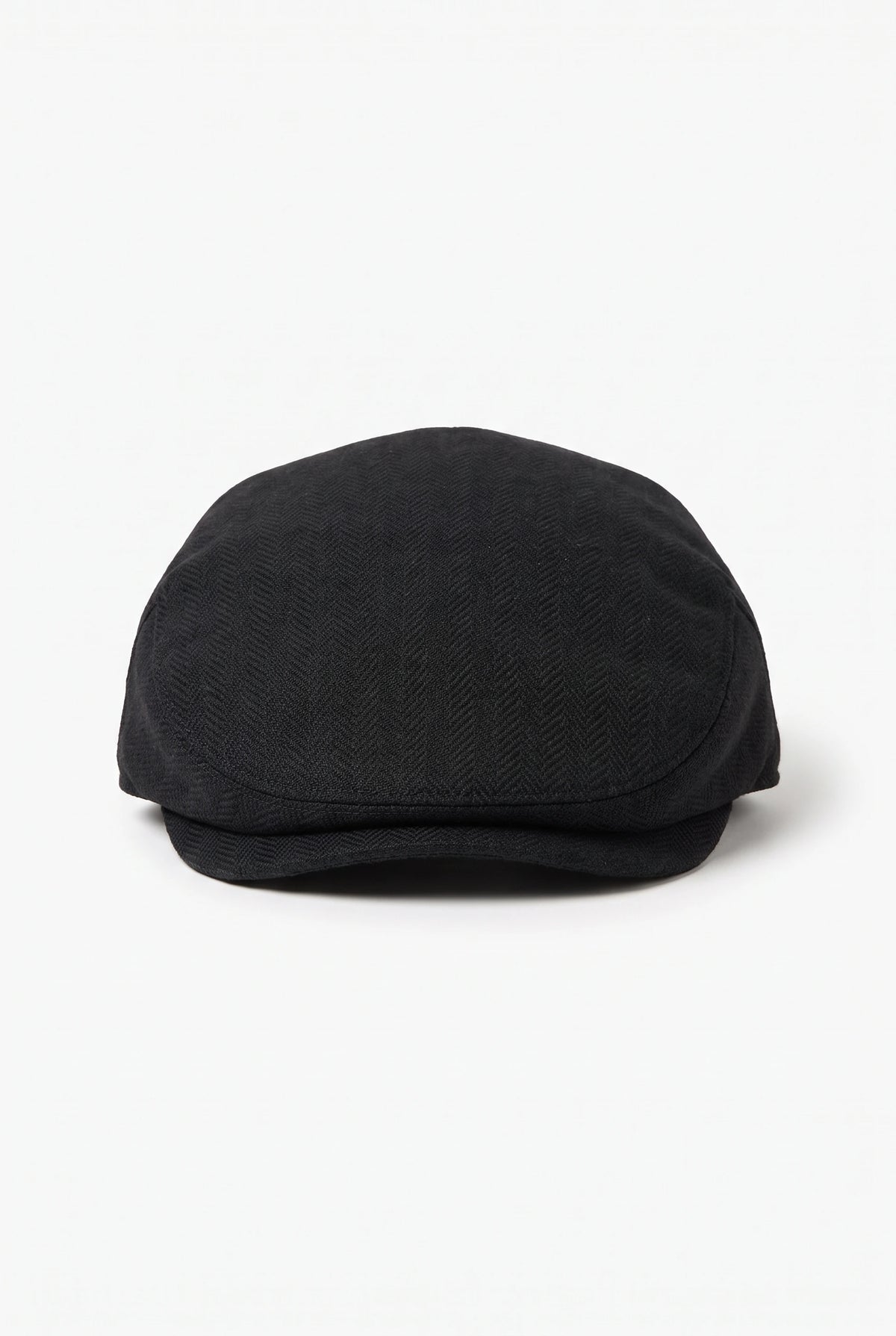 Gorra plana clásica negra para hombre