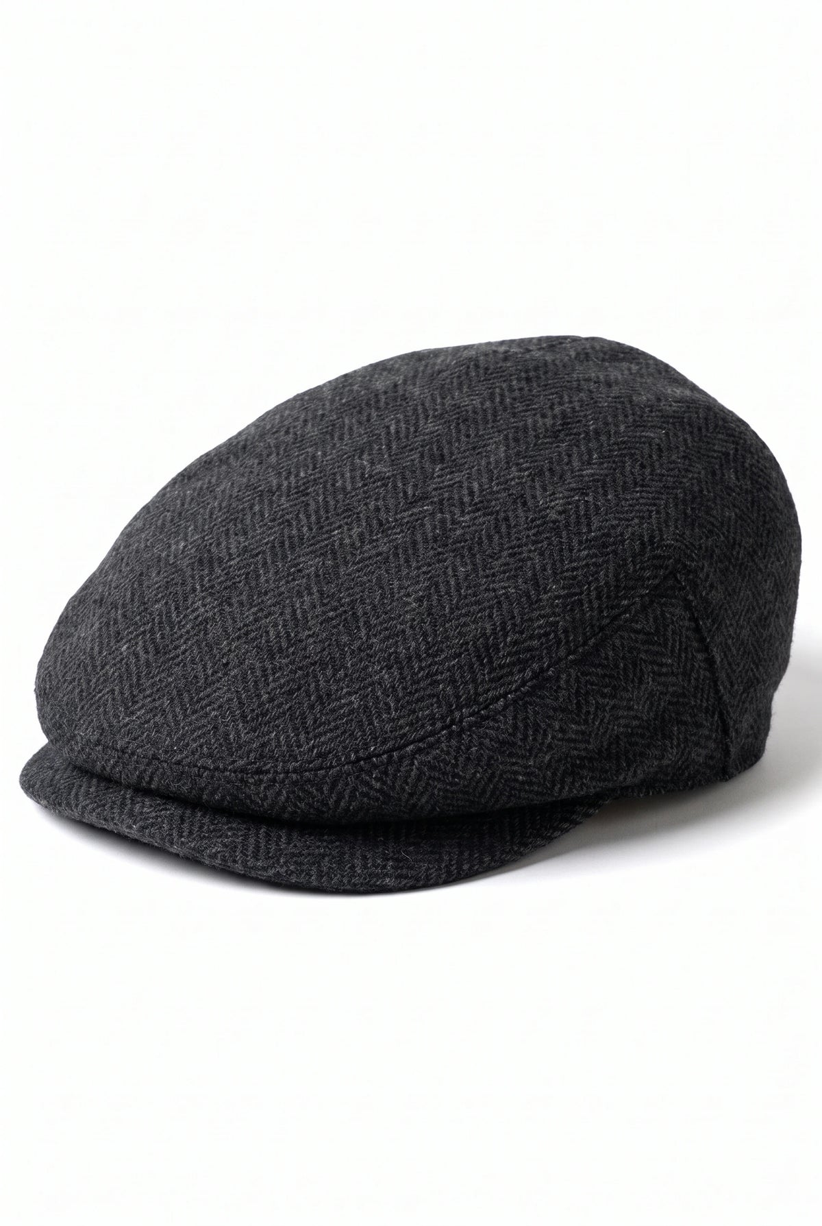 Gorra plana clásica de carbón para hombre