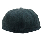 Gorra plana clásica de estilo Newsboy con estampado de espiga para hombre - Verde oliva