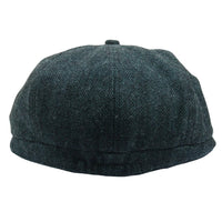 Gorra plana clásica de estilo Newsboy con estampado de espiga para hombre - Verde oliva