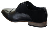 Zapatos de diseñador elegantes e informales de cuero italiano y gamuza para hombre, color marrón, azul marino y negro.