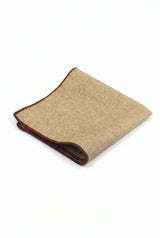 Pañuelo de bolsillo de tweed caqui para hombre