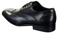 Zapatos de hombre de cuero con cordones, estilo brogue, de diseñador italiano, elegantes, formales, clásicos y retro.