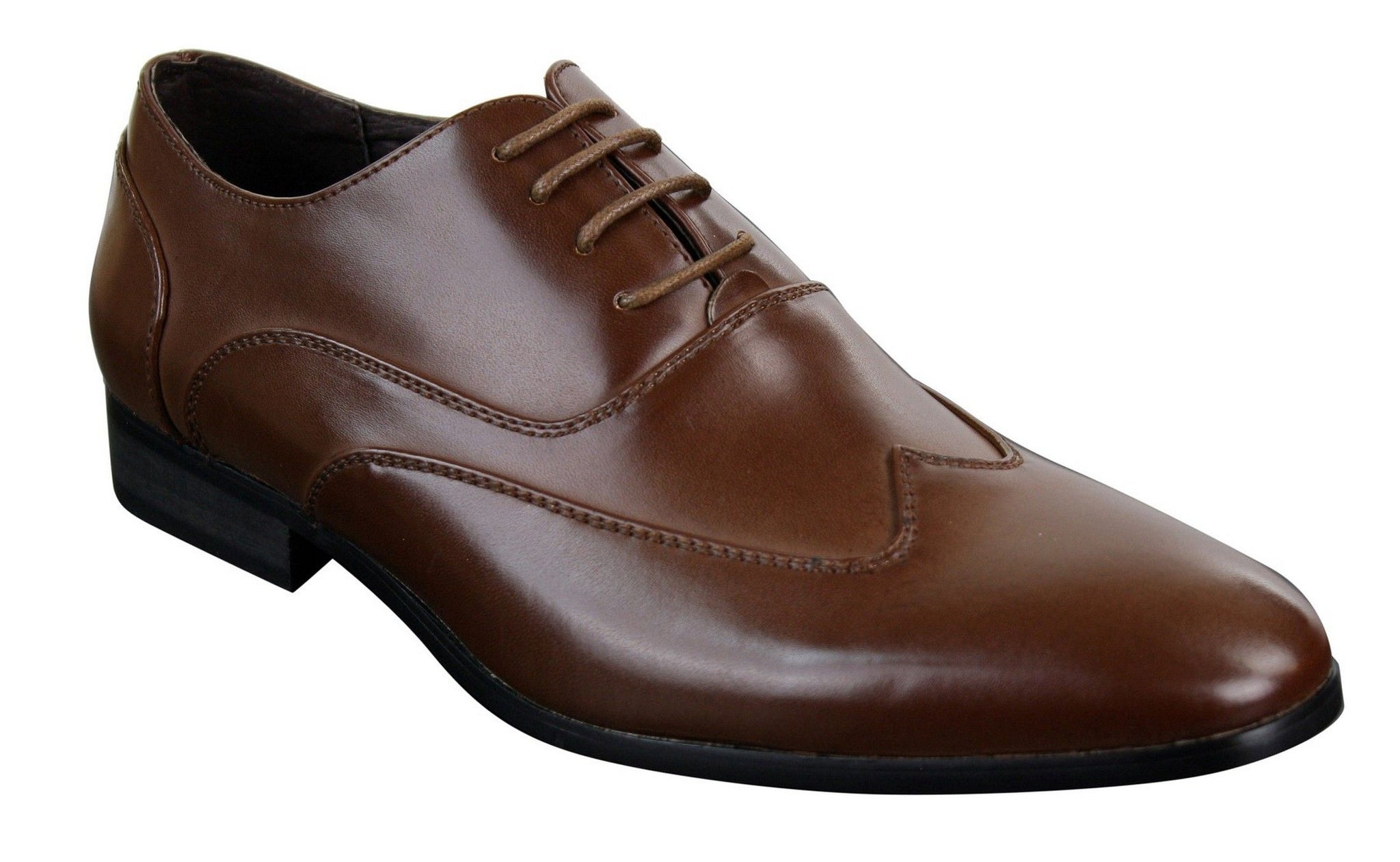 Zapatos de hombre de cuero con cordones, estilo brogue, de diseñador italiano, elegantes, formales, clásicos y retro.