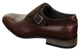 Zapatos de hombre de cuero y gamuza sin cordones con hebilla, de diseñador italiano, elegantes, informales y formales.