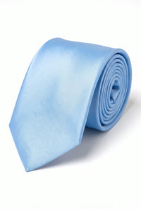 Conjunto de corbata azul claro para hombre