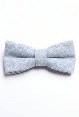 Pajarita de tweed azul claro para hombre