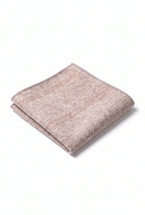 Pañuelo de bolsillo para hombre de mezcla de lana y tweed rosa claro.