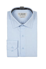 Camisa de vestir de manga larga con botones para hombre - Azul