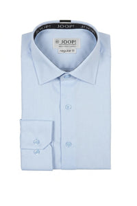 Camisa de vestir de manga larga con botones para hombre - Azul
