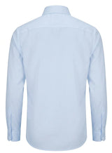 Camisa de vestir de manga larga con botones para hombre - Azul
