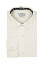 Camisa de vestir de manga larga con botones para hombre - Color crema