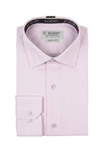 Camisa de vestir de manga larga con botones para hombre - Rosa
