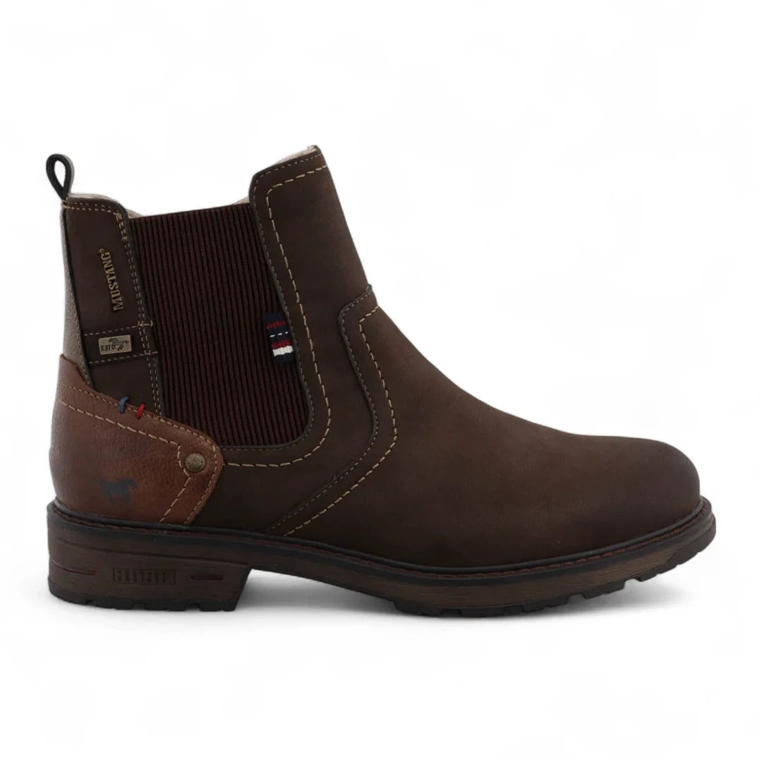 Botines Chelsea para hombre, color marrón mokka, resistentes al agua.