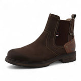 Botines Chelsea para hombre, color marrón mokka, resistentes al agua.