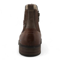 Botines Chelsea para hombre, color marrón mokka, resistentes al agua.