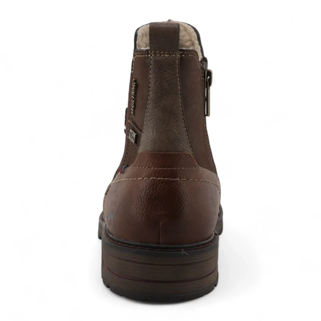 Botines Chelsea para hombre, color marrón mokka, resistentes al agua.