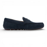 Mocasines de ante azul marino para hombre