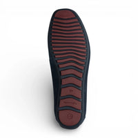 Mocasines de ante azul marino para hombre