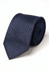 Corbata a cuadros azul marino para hombre