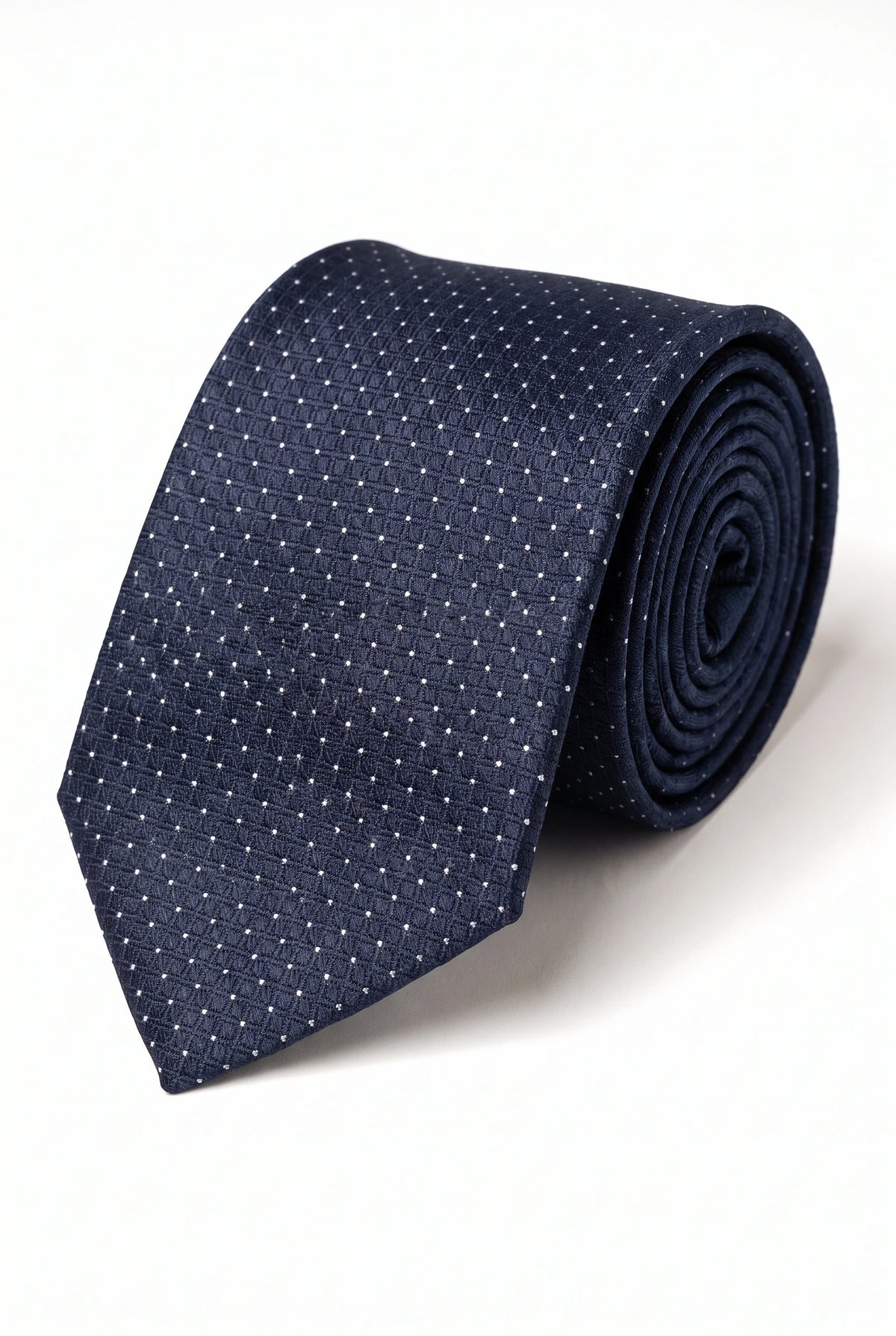 Corbata a cuadros azul marino para hombre